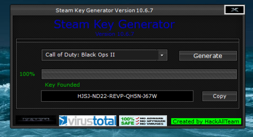 Steam Cd Key Generator